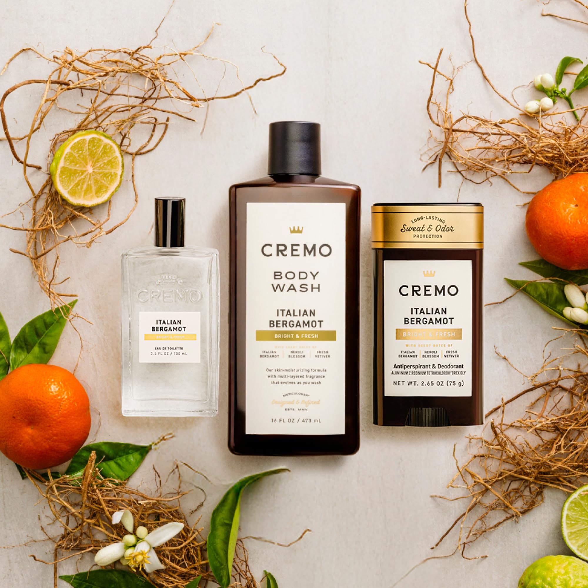 Amazon.com : Cremo Mens Cologne Gift Set, Italian Bergamot – Cremo